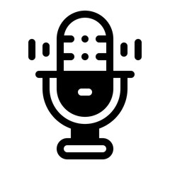 Microphone Glyph Icon