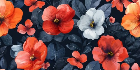 simple floral pattern