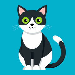 cat vector art illustration icon