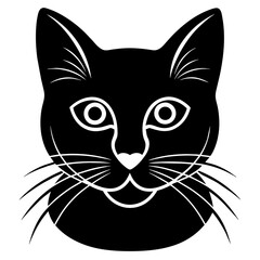 cat head logo vector icon