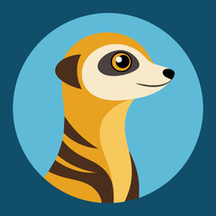 Meerkat logo vector art