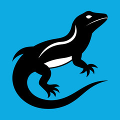 Monitor lizard vector icon