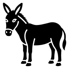 Mule silhouette vector illustration