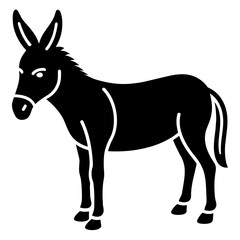 Mule vector icon illustration