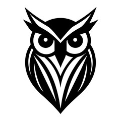Owl silhouette vector illustration