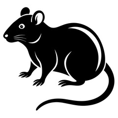 Rat vector icon illustration art