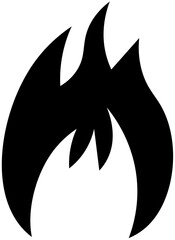 Fire icon . Flames symbols .