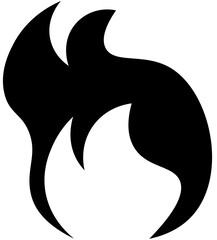 Fire icon . Flames symbols .