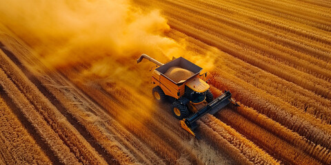 Aerial Masterpieces Revealing the Beauty and Productivity of Harvest Time