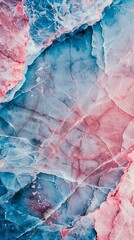 Fototapeta premium Vivid Contrast in Pink and Blue Natural Marble Texture