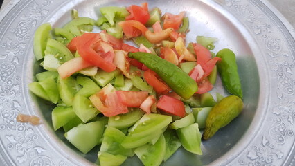 salad with vegetables