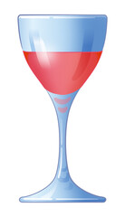 ロゼワインが入ったグラス