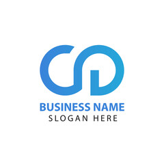 CD letter logo design