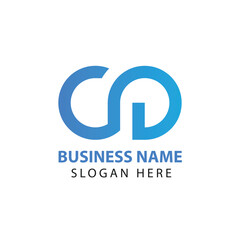 CD letter logo design