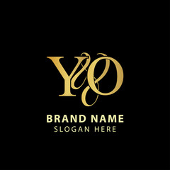 Luxury letter Y&O logo design