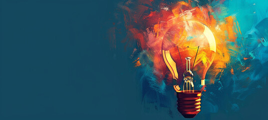 High speed studio photography, moment of the impact of a bullet on a classic electric bulb. Detail of glass explosion, blue and purple lighting. Concept of obsolete energy.