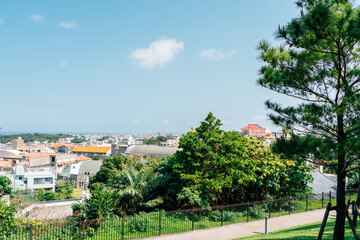 Fototapeta na wymiar Summer of Shurijo Castle park in Naha, Okinawa, Japan