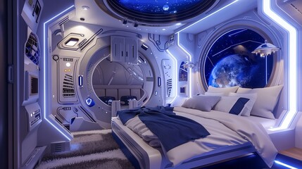 Space Explorer Spaceship Bedroom