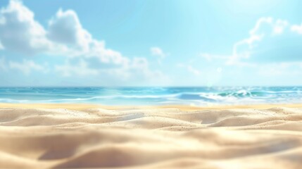 Fototapeta premium Beautiful Summer Beach Background with Sand