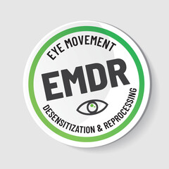 Fototapeta premium EMDR. - Eye Movement Desensitization and Reprocessing therapy 