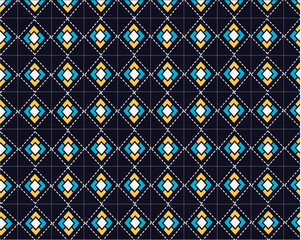 seamless geometric pattern fabric background 