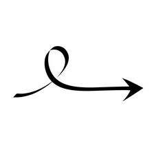 hand drawn arrow sign