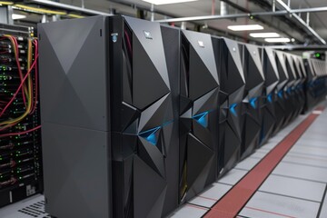 Advanced supercomputer, powerful and cutting-edge technology, enabling high-performance computing and complex problem-solving