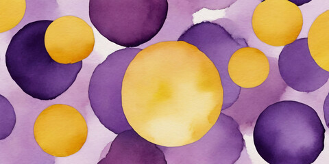 watercolor abstract background. yellow , violet