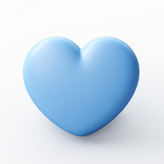 rounded 3d blue gradient heart, view from above, isolated on a transparent background, high detail, ultra realistic, photo realistic.	
