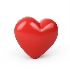 rounded 3d red gradient heart, view from above, isolated on a transparent background, high detail, ultra realistic, photo realistic.	
