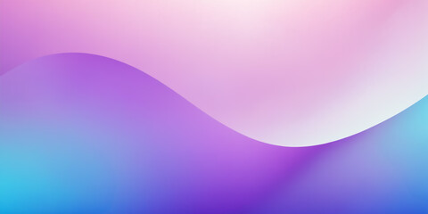 Abstract wavy blue, purple, and pink gradient background, wallpaper, backdrop, banner.