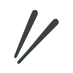 Chopsticks icon, chop sticks flat vector illustration design elements, isolated on white background