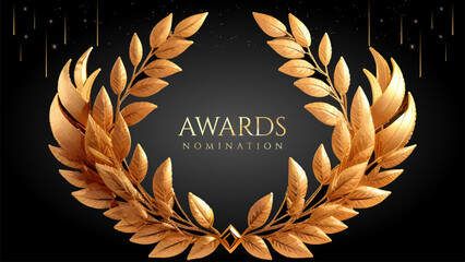 Golden Laurel Wreath Winner Award Nomination. Prestigious Recognition in Luxury 3D Design Concept and Abstract Corporate Elegance.