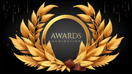 Golden Laurel Wreath Winner Award Nomination. Prestigious Recognition in Luxury 3D Design Concept and Abstract Corporate Elegance.