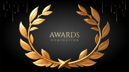 Golden Laurel Wreath Winner Award Nomination. Prestigious Recognition in Luxury 3D Design Concept and Abstract Corporate Elegance.