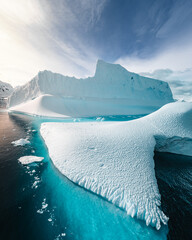 iceberg in polar regions of antarctica