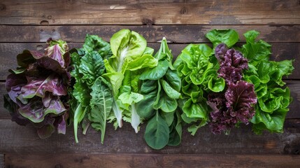 Fresh Garden Lettuce Varieties Ready for Healthy Eating