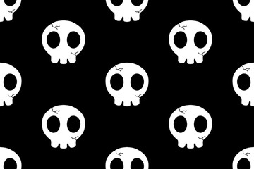 seamless pattern with skulls