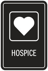 Hospice sign