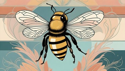A coloful honey bee (148)