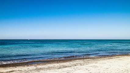 Beach in Vada, Italy.