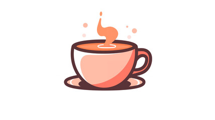Hand drawn cartoon coffee illustration material

