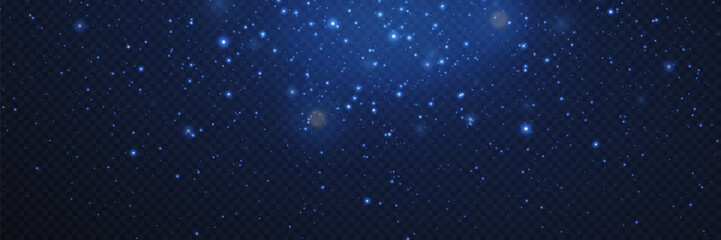 Glowing magic dust, dusty shine. Flying particles of light. Flare light effect.