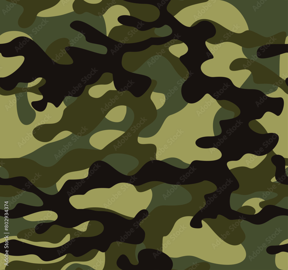 Canvas Prints 
Green camouflage pattern, military background, urban army print