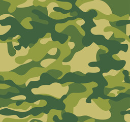 
green camouflage texture, summer background, modern pattern seamless illustration