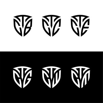TCC Shield Lettermark Logo Set.