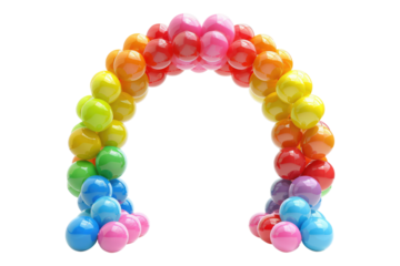 Balloons animal isolated on transparent background