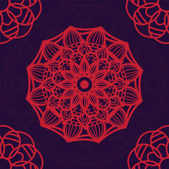 Elegant mandala motif element design