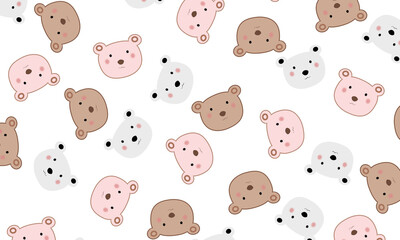 seamless pattern with bears