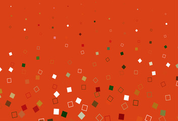 Light Green, Red vector cover with polygonal style.